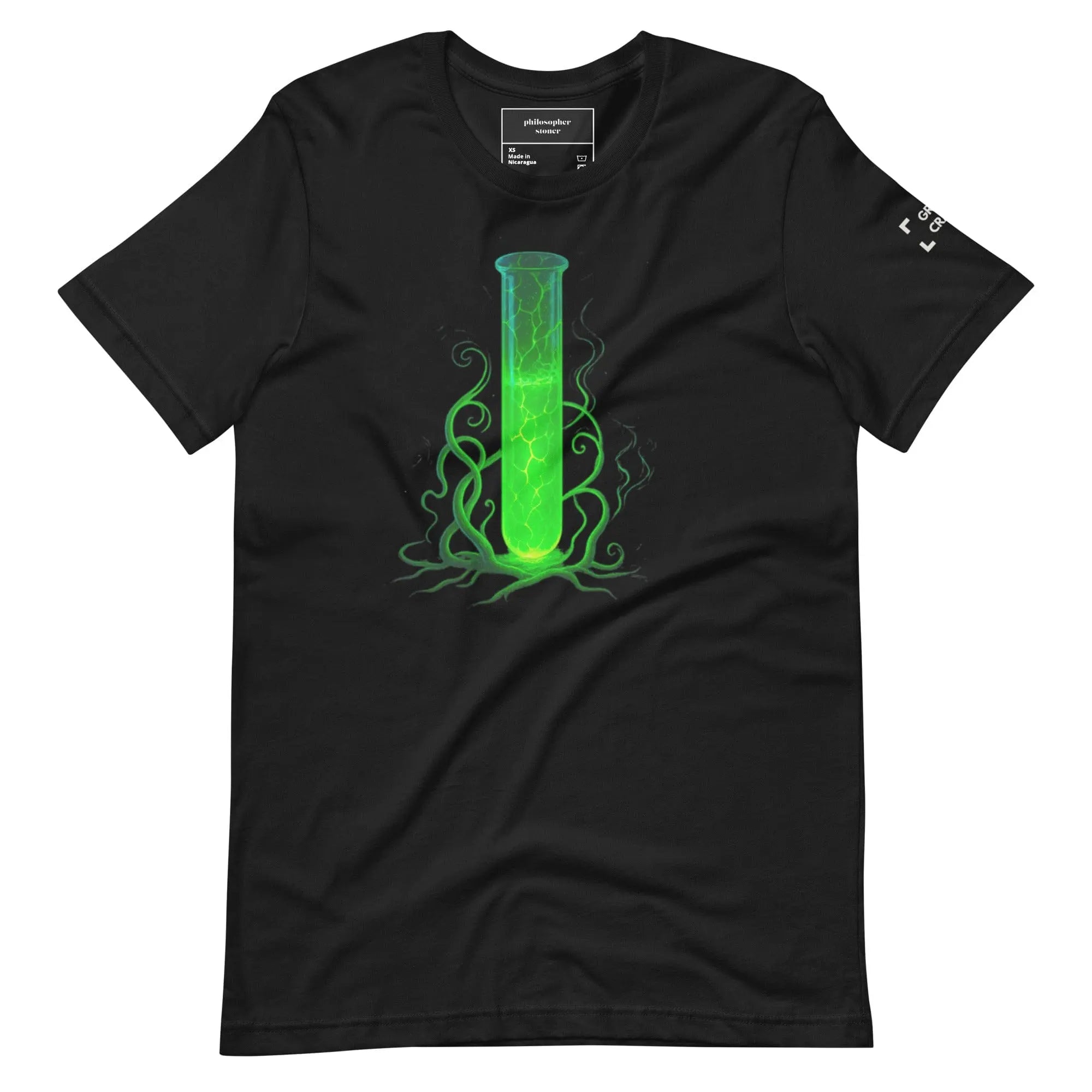 Philosopher Stoner Vintage Black / XS GREEN CRACK BLK/GRN t-shirt