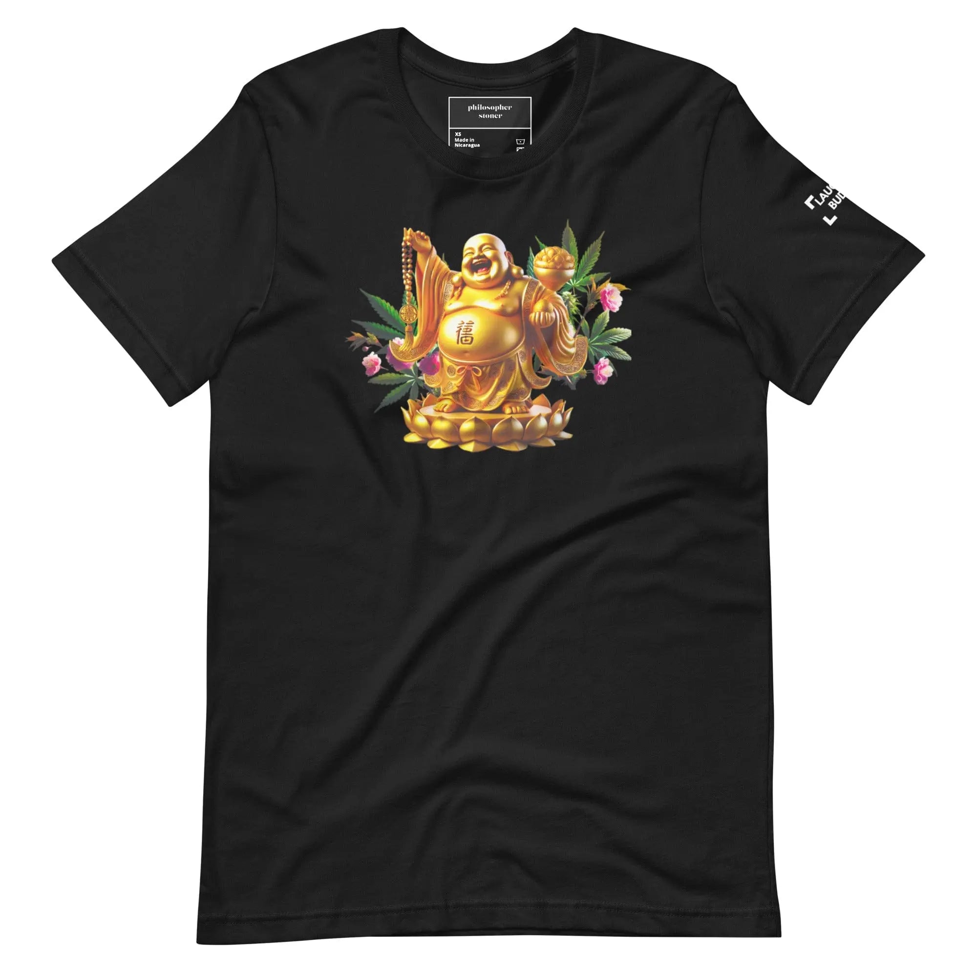 Philosopher Stoner Vintage Black / XS Laughing Buddha Unisex t-shirt