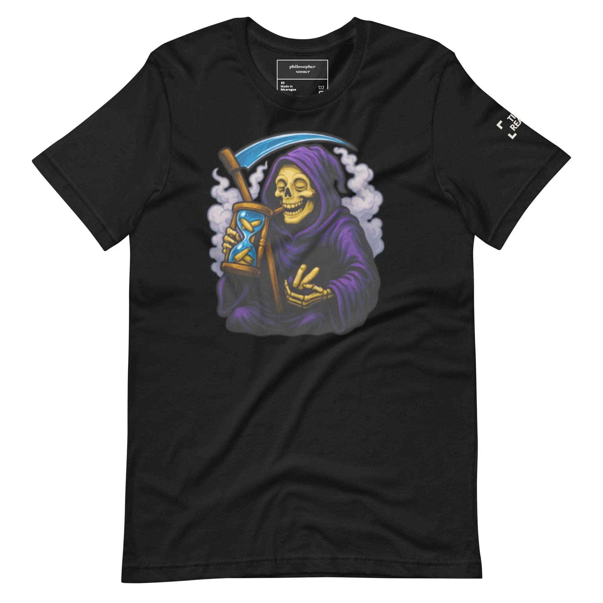 Philosopher Stoner Vintage Black / XS TIME REAPER BLK/GRN Unisex T-shirt
