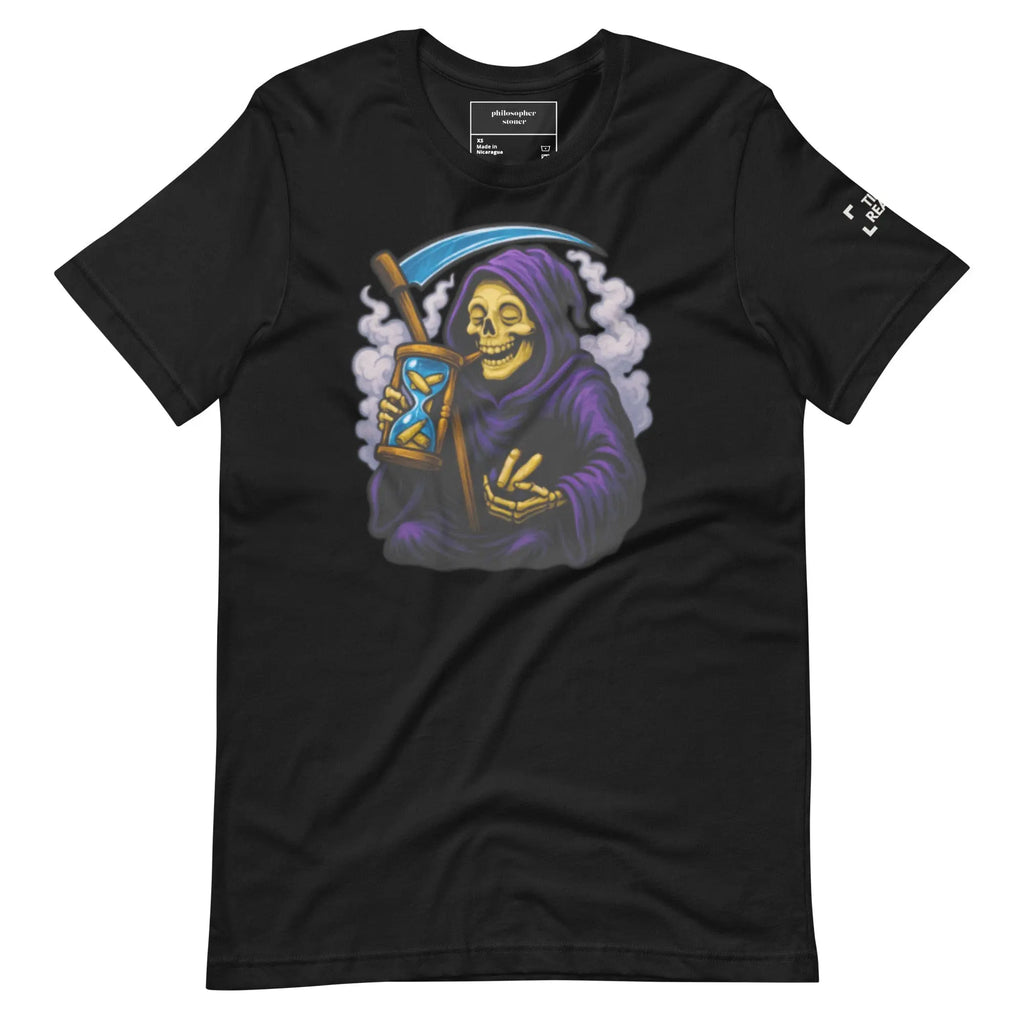 Philosopher Stoner Vintage Black / XS TIME REAPER BLK/GRN Unisex T-shirt