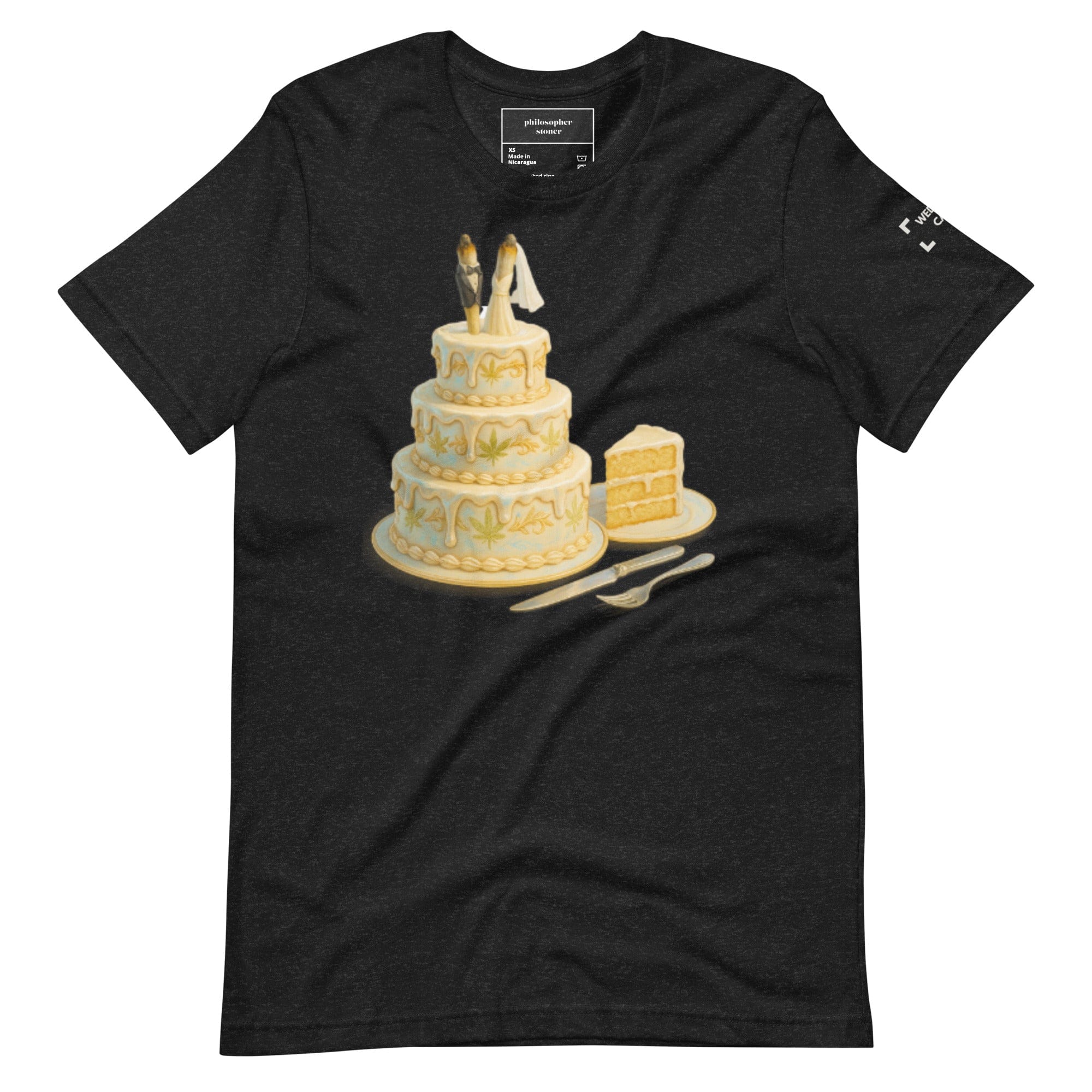 Philosopher Stoner WEDDING CAKE BLACK / GREEN Unisex Tee
