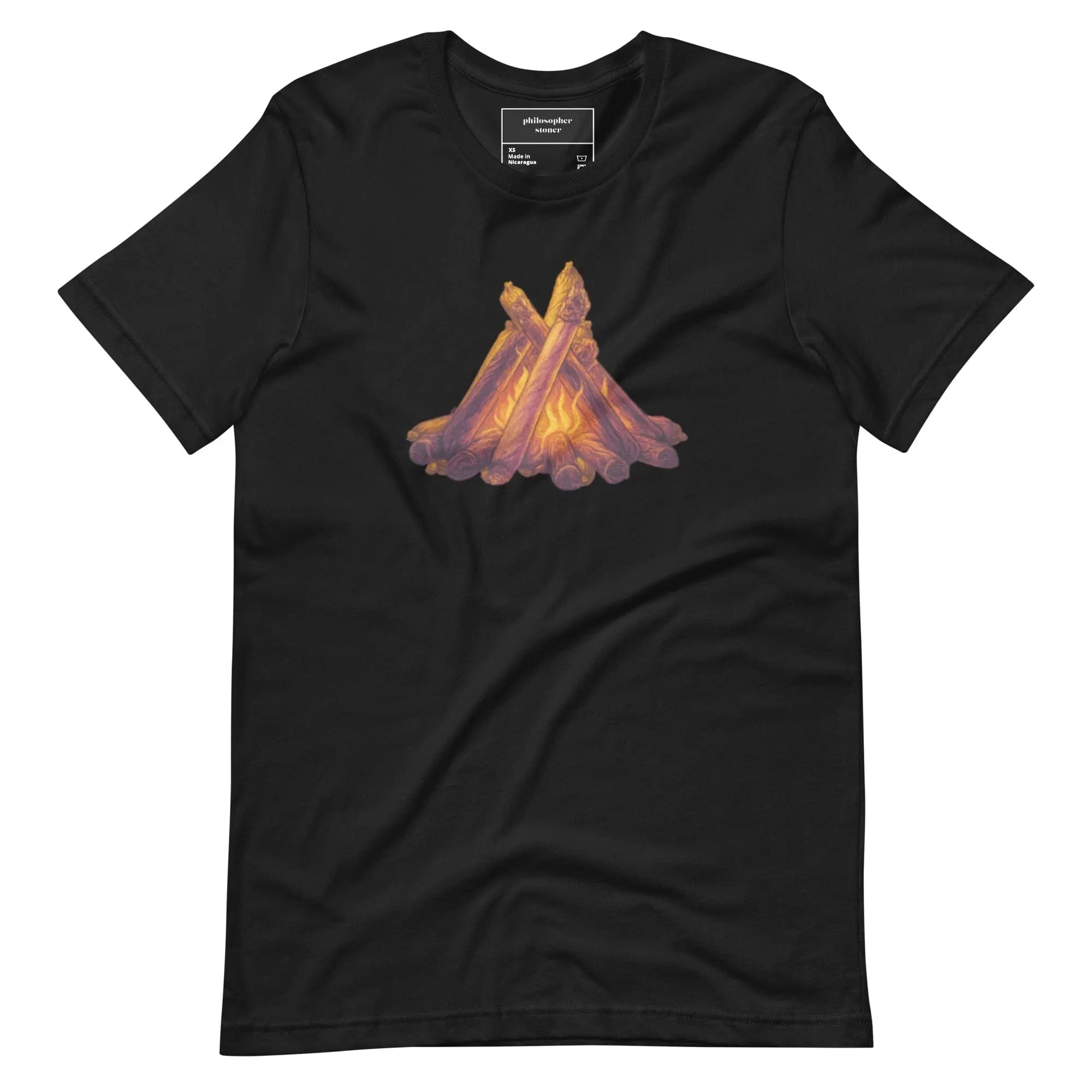 Philosopher Stoner XS Camp Fire Unisex t-shirt