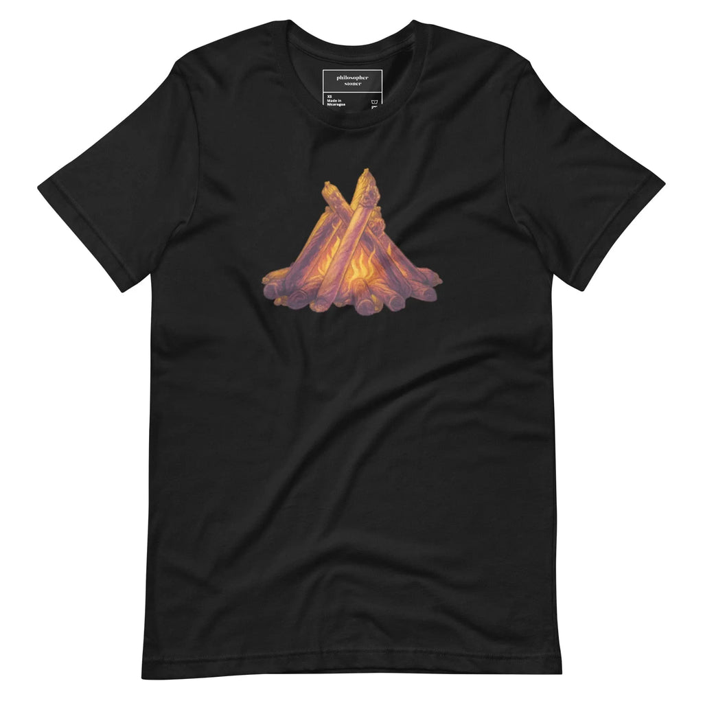 Philosopher Stoner XS Camp Fire Unisex t-shirt