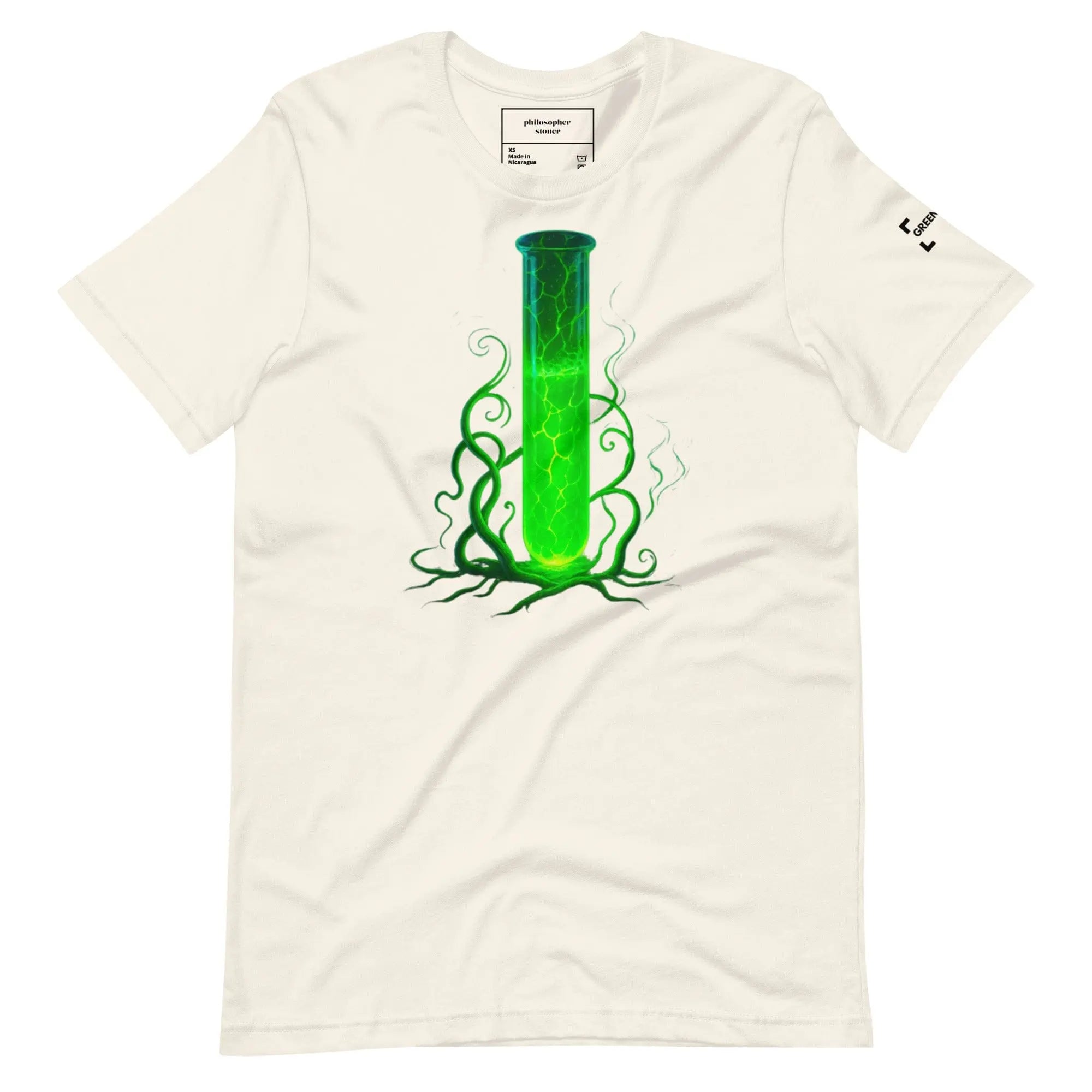 Philosopher Stoner XS GREEN CRACK Unisex T-shirt