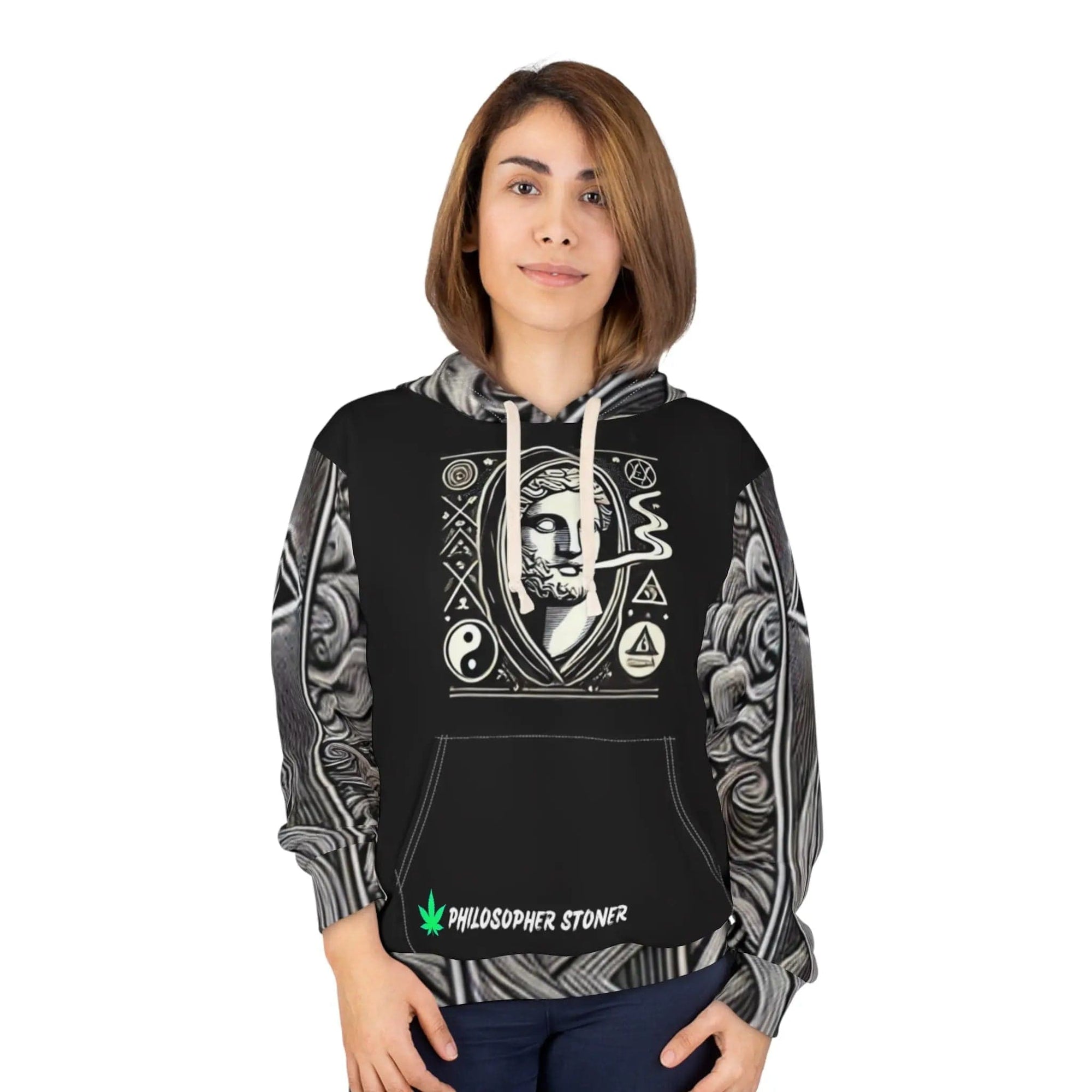 Printify All Over Prints L Stylish Unisex Pullover Hoodie with Unique Graphic Design - Perfect for A Session