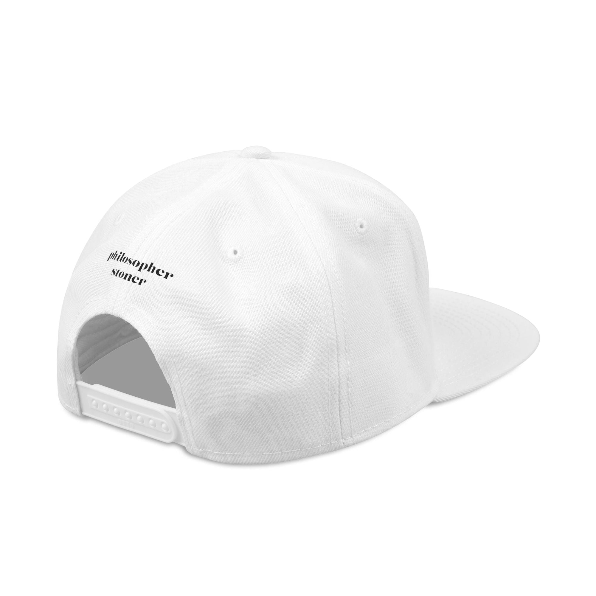 Printify Hats One size / White Cookies & Cream Snapback Hat | Philosopher Stoner Cap | Trendy Apparel for Food Lovers | Perfect for Festivals, Birthdays, & Casual Outings
