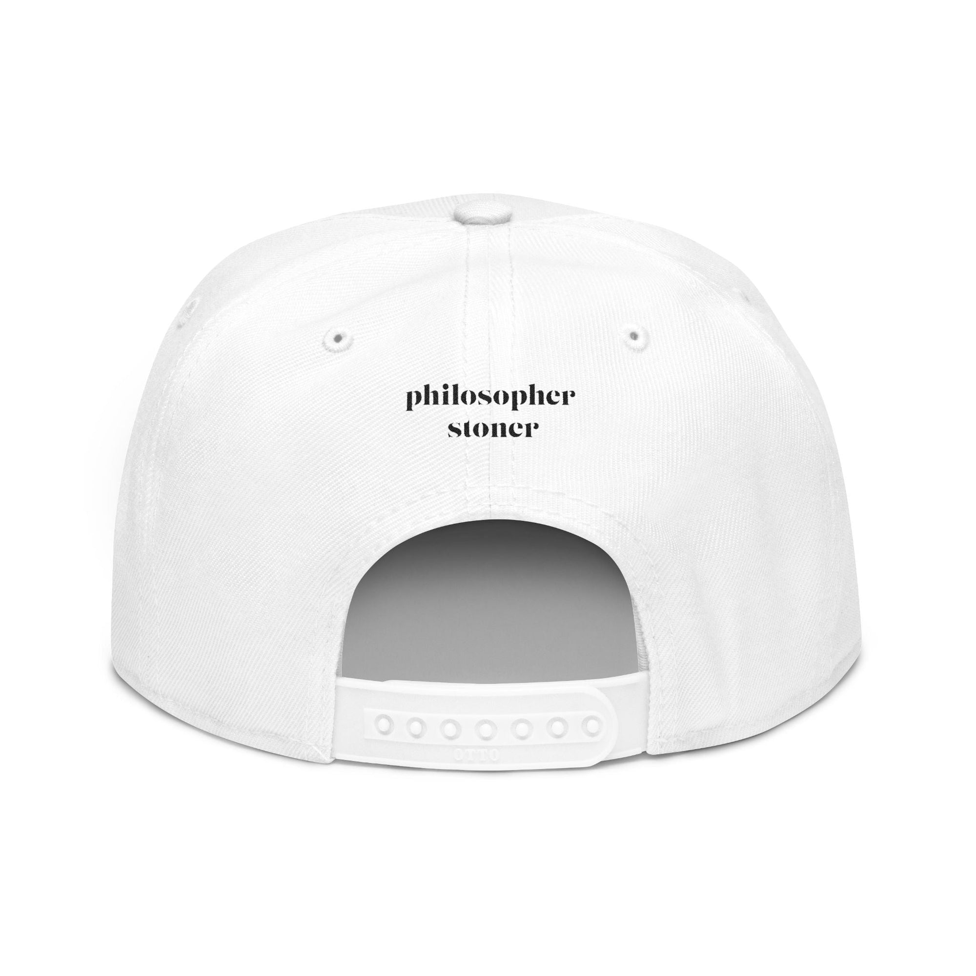 Printify Hats One size / White Cookies & Cream Snapback Hat | Philosopher Stoner Cap | Trendy Apparel for Food Lovers | Perfect for Festivals, Birthdays, & Casual Outings