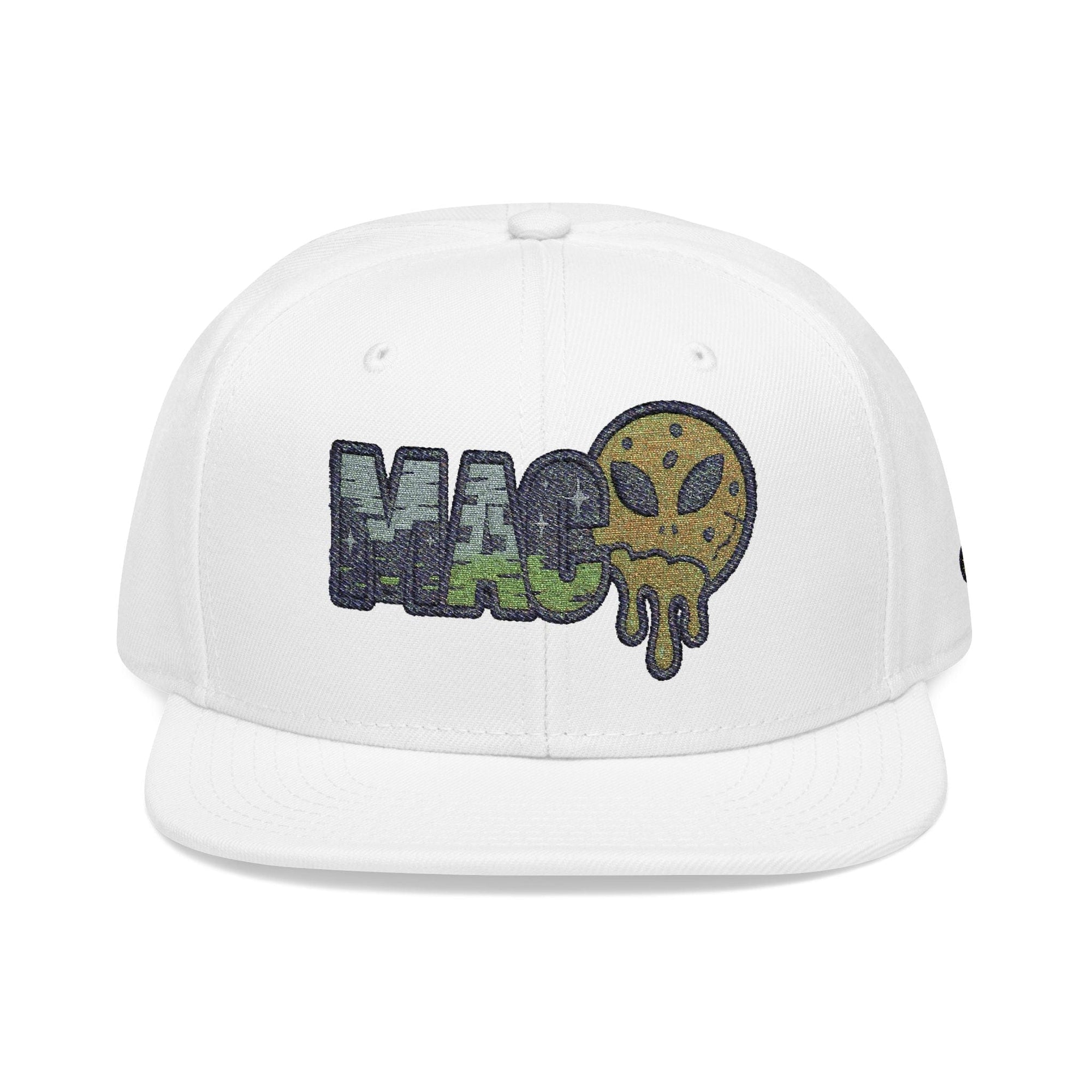 Printify Hats One size / White The MAC Snapback Hat - Fun Accessory, Perfect Gift, Summer Fashion, Stoner Lifestyle, Unique Casual Headwear