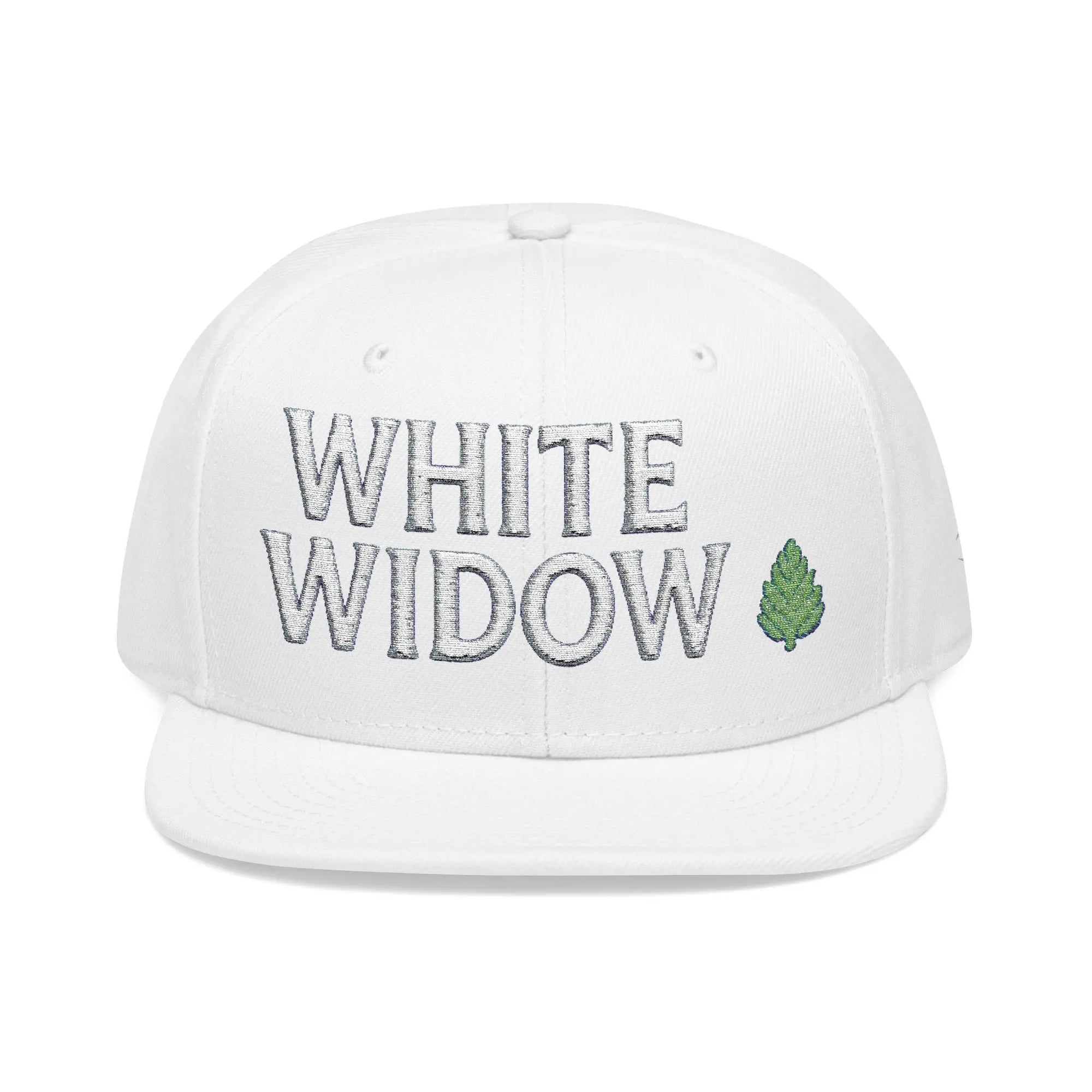 White Widow Snapback Hat Printify